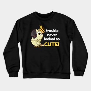 Cute parrot trouble Crewneck Sweatshirt